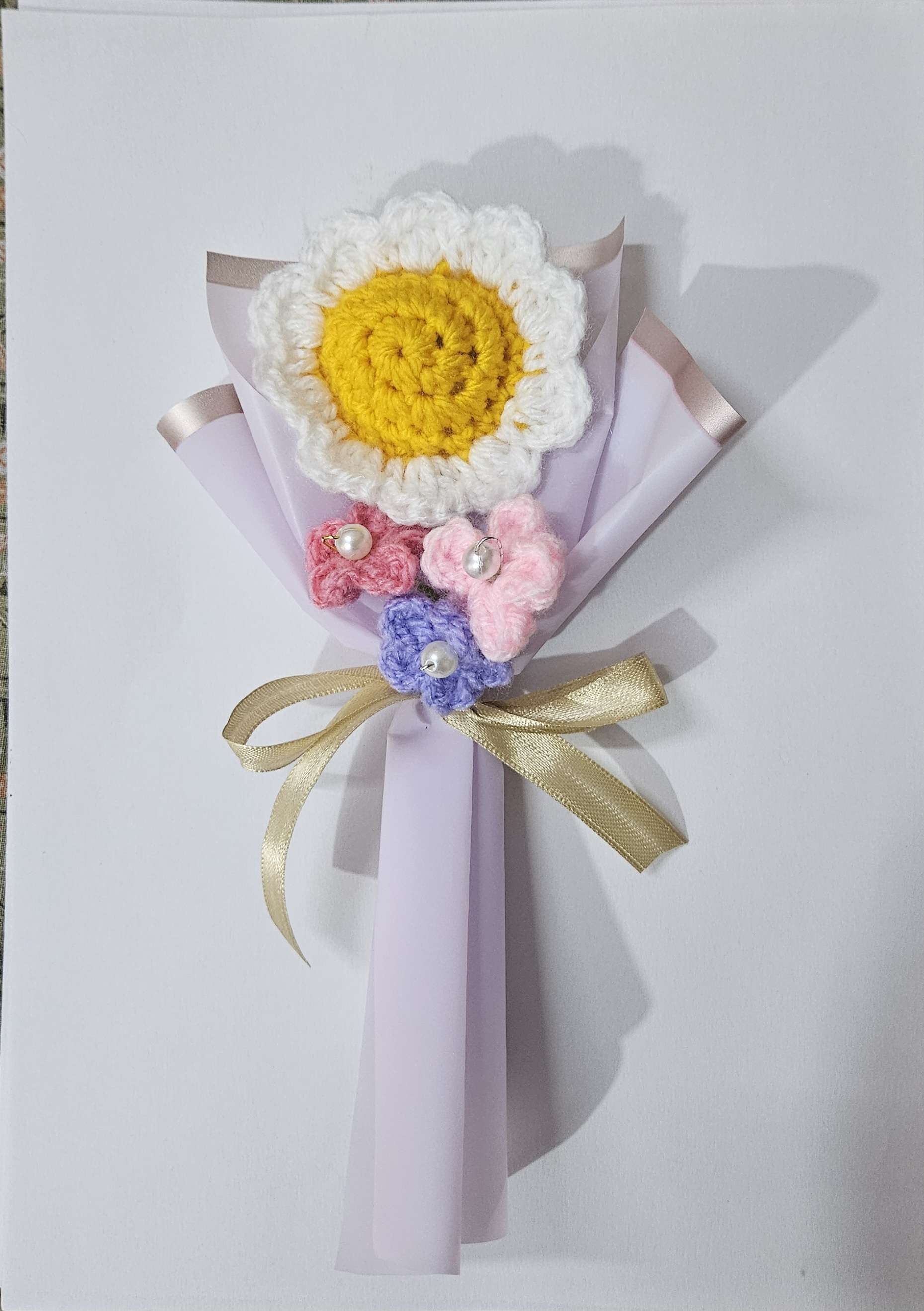 Mini white daisy bouquet - Thumbnail 2